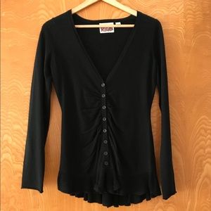 Anthropologie Rosme Neira Black Cardigan